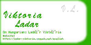 viktoria ladar business card